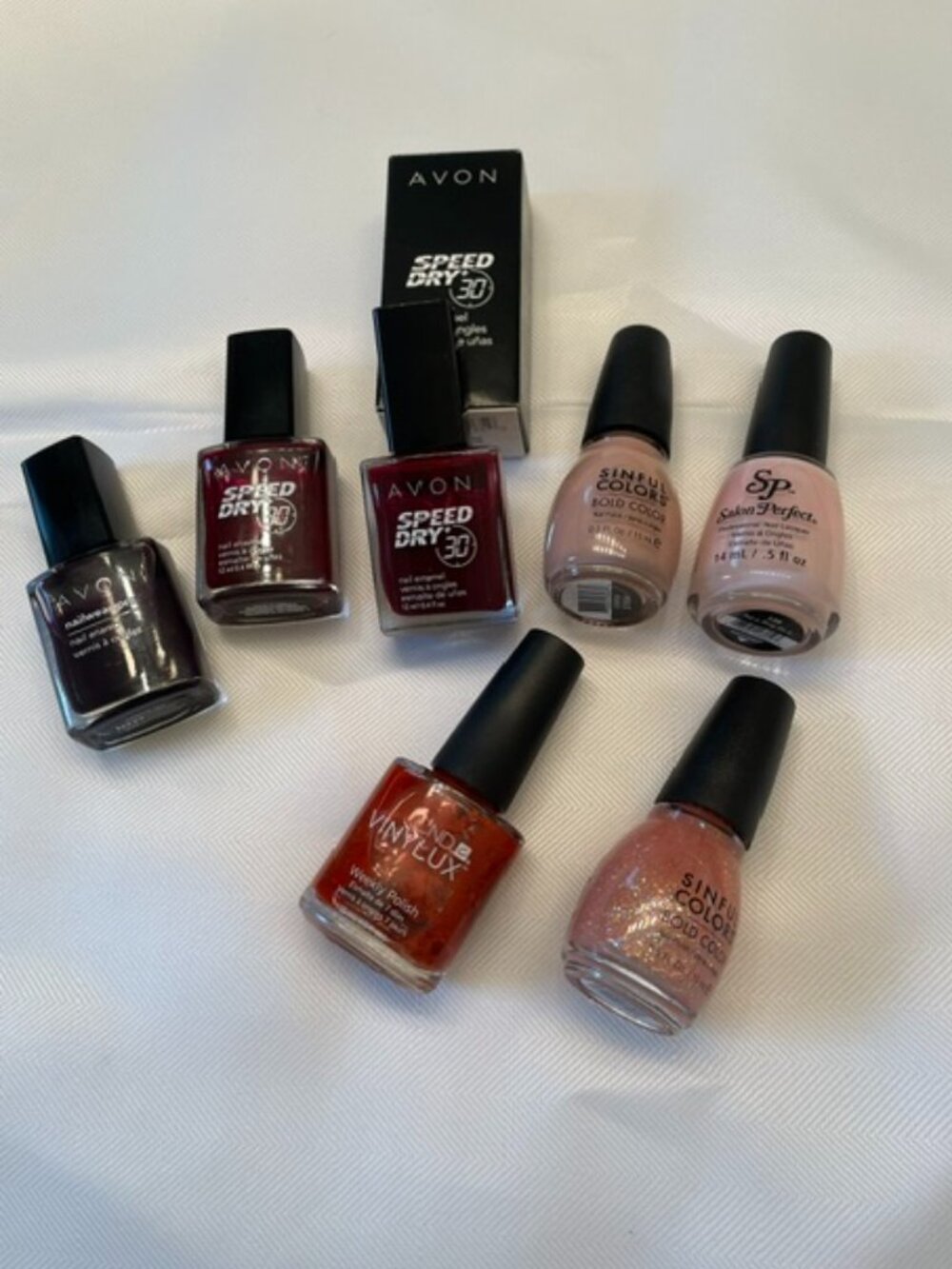 Bundle of 7 Nail Polish - Dark and Light Colours